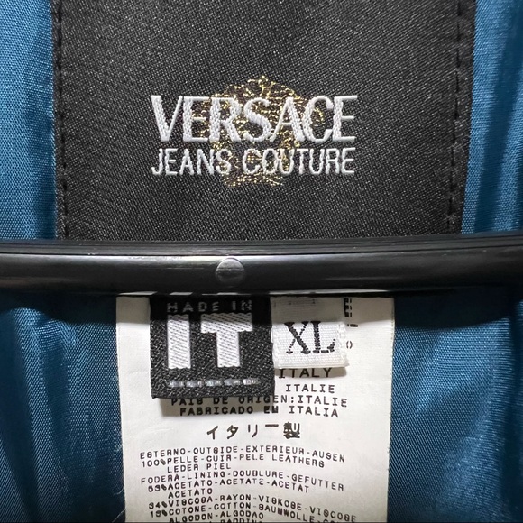 VERSACE JEANS COUTURE LEATHER JACKET - Picture 5 of 7
